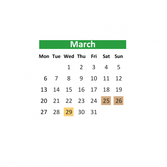 Opening hours season 2023