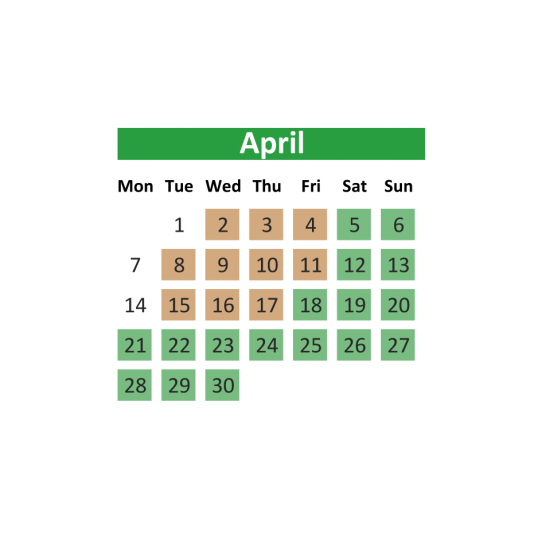 Opening hours season 2025