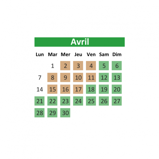 Horaires saison 2025