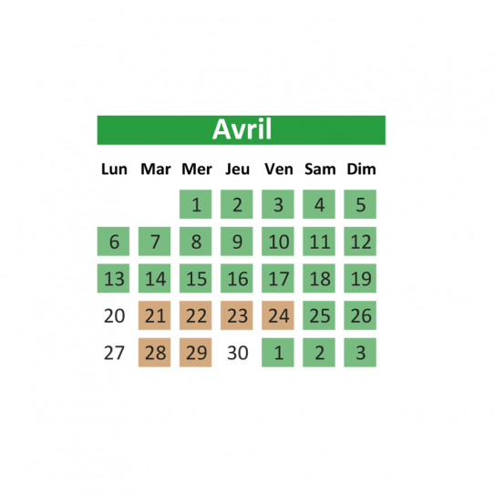 Horaires saison 2026