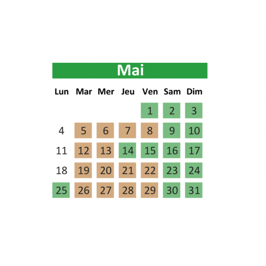 Horaires saison 2026