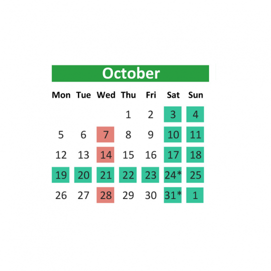 Opening hours season 2026